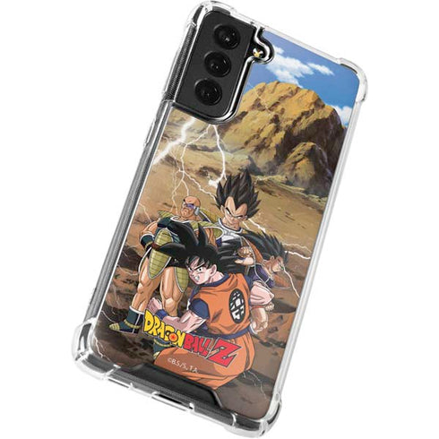 Dragon Ball Z Goku Versus Saiyans Galaxy S21 FE Clear Case